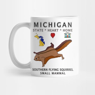 Michigan - Southern Flying Squirrel - State, Heart, Home - state symbols Mug